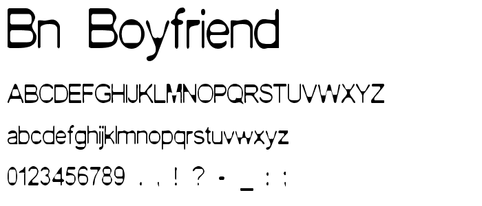 BN BoyfriEnd font